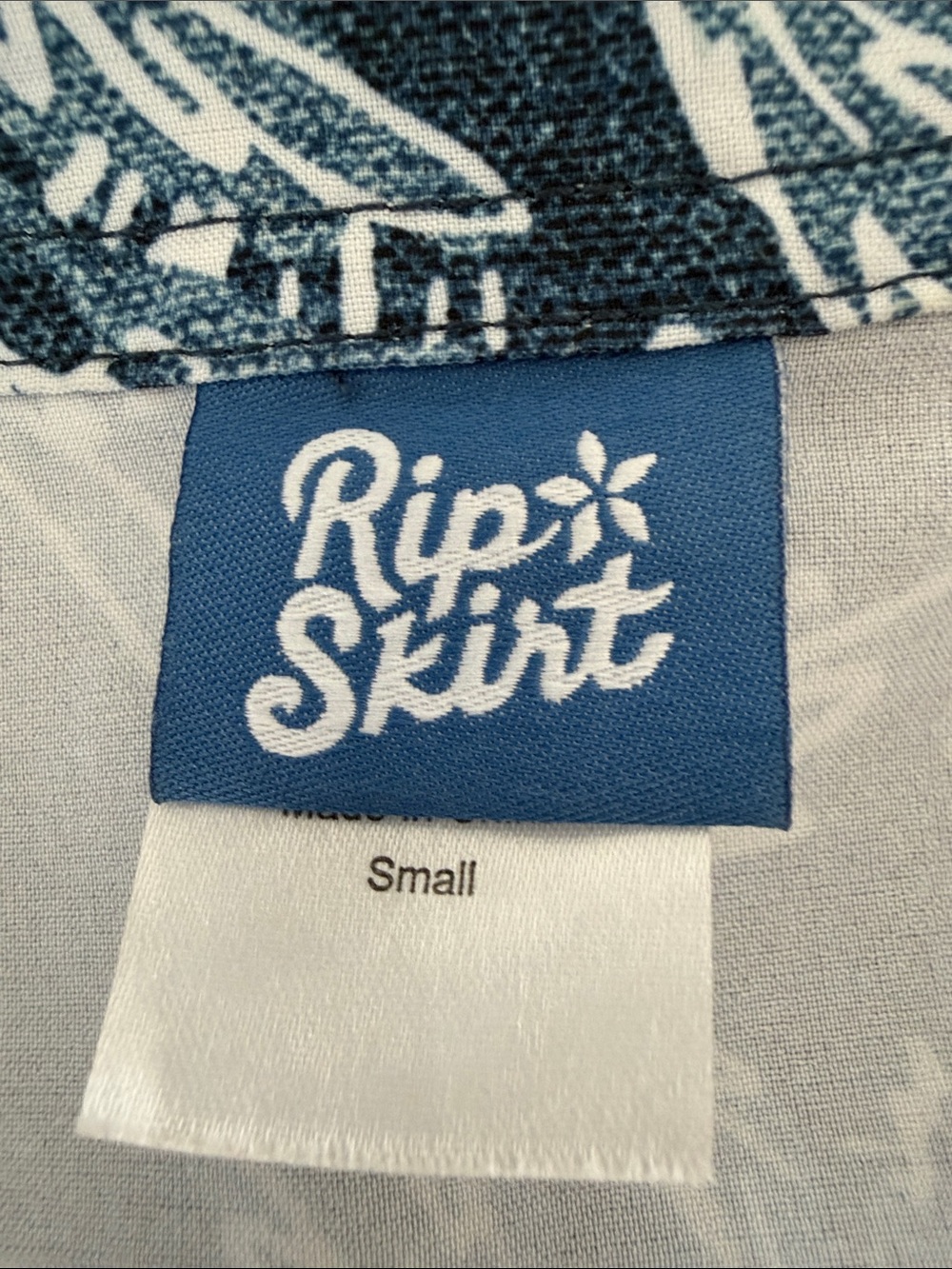 RIPSKIRT HAWAII 🌺 Length 2 Rustica Denim Small Skirt Coverup Limited Edition - Picture 7 of 8